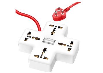 APPUCOCO Plus PP1 4+1 Extension Board; 3 m; White at Rs. 359