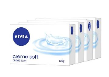 NIVEA Soap, Creme Soft, For Hands And Body, 125g (BUY 2 GET 2)