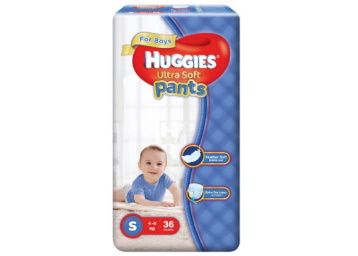 50% off - Huggies Ultra Soft Pants Diapers for Boys, Small (Pack of 36) at Rs. 300