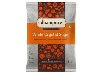Dhampure White Crystal Sugar, 5kg at Rs. 219