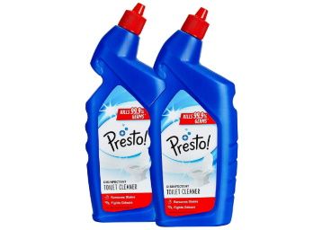 Amazon Brand - Presto! Toilet Cleaner - 1 L (Pack of 2) at Rs. 199
