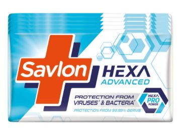 Savlon Hexa Advanced Germ Protection Bathing Soap Bar, 125 g (Pack of 5) at Rs. 177