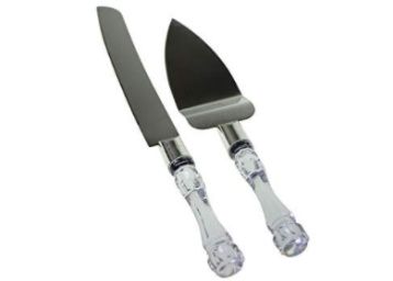  SYGA Stainless Steel Cake Knife and Server Set with Acrylic Handle Slicer Cutter Pizza Shovel Knife at Rs. 259