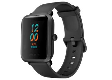 Amazfit Bip S Smart Watch with Built -in GPS, 15-Day Battery Life, Always-on Display, 5ATM Water Resistance (Carbon Black) at Rs. 3999