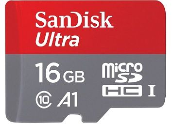 Sandisk U1 A1 98Mbps 16GB Ultra MicroSDHC (MicroSD) Memory Card