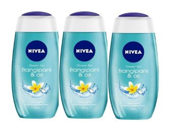 Nivea Frangipani and Oil Shower Gel, 250ml (Pack of 3)