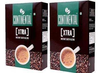 Continental Coffee Xtra Instant Coffee Powder, 200 g Bag in Box (Buy 1 Get 1)