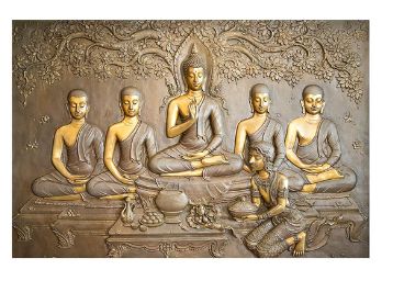 Decor Production Lord Buddha 3D Wall Stickers