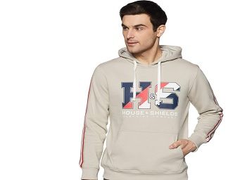 Amazon Brand - House & Shields Men Hooded Sweatshirt