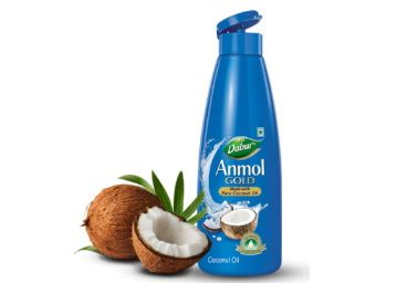 Dabur Anmol Gold 100 % Pure Coconut Oil - 600ml (500ml+20% Extra) At Rs. 95