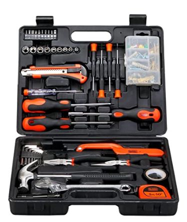 BLACK+DECKER BMT126C Hand Tool Kit (126-Piece) for Home DIY and Professional use