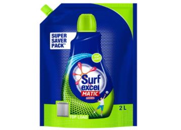 Surf Excel Matic Top Load Liquid Detergent Refill Pouch - Super Saver Pack Specially Designed For 100% Tough Stain Removal In Top Load Machines, 2 L AT Rs. 324