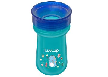 LuvLap Dino Dome Sipper, 360⁰ Drinking, BPA Free, 300ml, 12m+ (Blue)