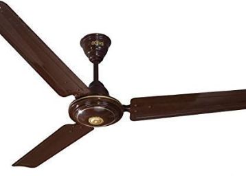 ACTIVA APSRA 1200 MM High Speed 390 RPM Bee Approved 5 Star Ceiling Fan Brown with 2 Year Warranty