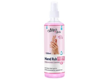 Mirah Belle - Hand Rub Sanitizer Spray (120 ML) - BUY 5, GET 20 SANITIZER SACHET FREE - FDA Approved (72.9% Alcohol) - Best for Men, Women and Children - Sulfate and Paraben Free