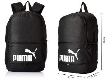 PUMA Laptop Backpack IND I Black- White 