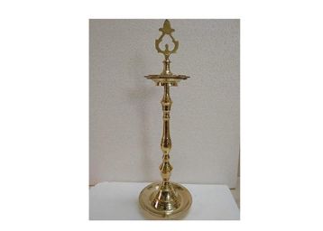 sps marketing Brass Kuthuvilakku, 21 Inches (Golden) - Pack of 2 Pieces