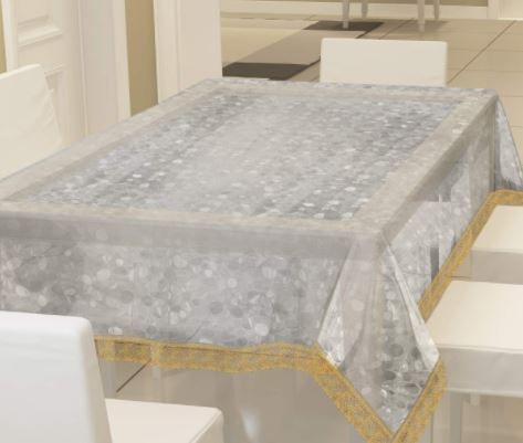 Fun Homes Transparent 3D Design PVC 6 Seater Dining Table Cover At Rs. 329