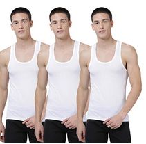 Levi’s Men’s 100% Cotton 100 CA Classic Solid White Vest