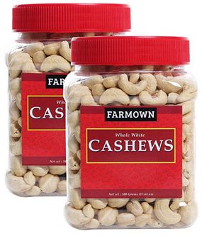 FarmOwn Whole Cashew Nut W320 Regular Size Cashews Kaju 1Kg 