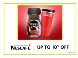Nestle Coffee Up To 10% Off + Free delivery