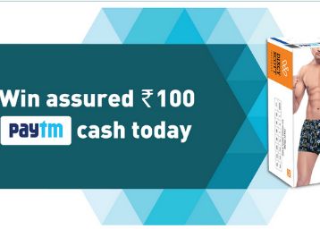 PayTM Dixcy Scott Cashback Offer - Free Rs.100 Cash