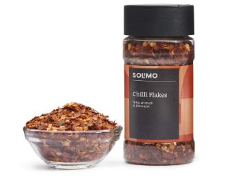 Amazon Brand - Solimo Chilli Flakes, 35g, At Rs.69