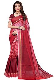  GoSriKi Women Saree with Blouse Piece 
