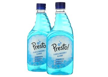 Amazon Brand - Presto! Glass and Household Cleaner Refill - 500 ml (Pack of 2)