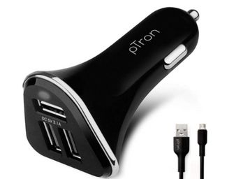 PTron Bullet 3.1A Fast Charging Car Charger, At Rs.199