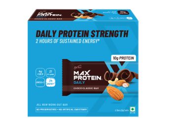 RiteBite Max Protein Daily Choco Classic 10g Protein Bar [Pack of 6] Protein Blend