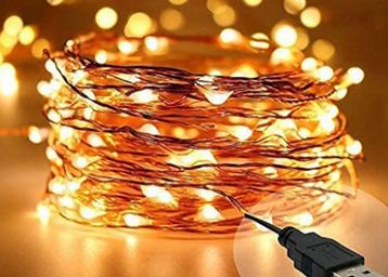 USB Powered Copper String Decorative Fairy Lights, At Rs.129