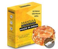 MANSAA® 10 MTR 100 LED USB String Light for Decoration