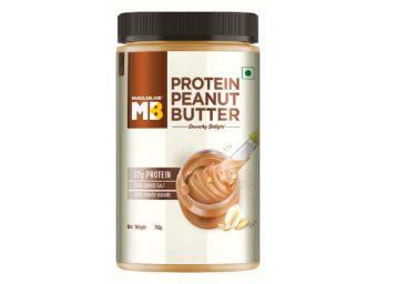Buy MuscleBlaze High Protein Peanut Butter, Crunchy, 37% Protein, 750g