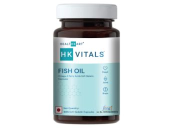 Buy HealthKart HK Vitals Fish Oil Capsule For Men And Women (1000mg Omega 3 with 180 mg EPA & 120 mg DHA)