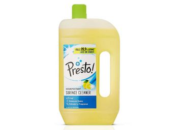Amazon Brand - Presto! Disinfectant Surface/Floor Cleaner - 975 ml (Citrus)