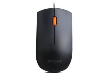 Lenovo 300 Wired Plug & Play USB Mouse, High Resolution 1600 DPI Optical Sensor