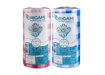 Buy Origami So Soft Non-Woven Washable Kitchen Wipes - 2 Rolls - 80 Wipes Per Roll - Total 160 Wipes