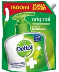Dettol Liquid Handwash Refill - Original Germ Protection Hand Wash, 1500 ml
