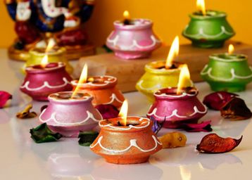 Divyakosh Matki Diya set (10 Pcs) for Diwali