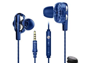 pTron Boom Ultima 4D Dual Driver, In Ear Gaming Wired Headphones with Mic