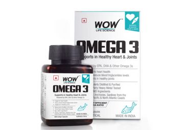 Buy WOW Life Science Omega-3 Capsules, 60 Capsules