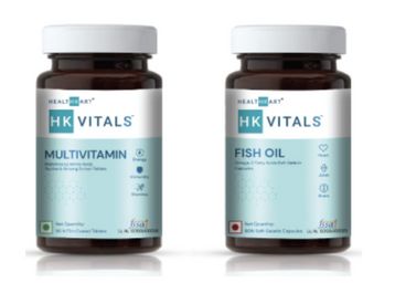 Buy HealthKart HK Vitals Fish Oil and Multivitamin Combo, For Men and Women, 60 Fish Oil Capsules 