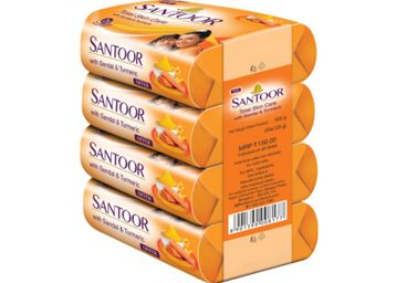Santoor Bath Soap(Pack of 4)