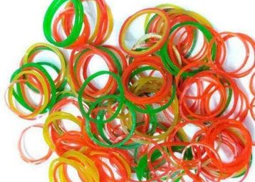 Multi-Colour Rubber Bands, 1.5-inch|| Pack of 100||