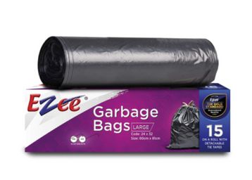 Buy Ezee Garbage Bag - 30 Pieces (Pack of 2, Large , 24x32 inches)