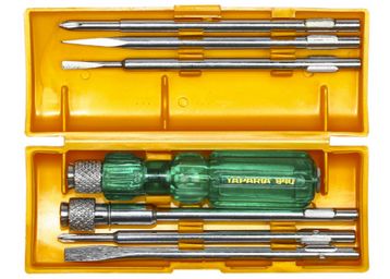 Buy TAPARIA Screw Driver Set with Bulb - 840 Pieces (Neon, Silver and Green)
