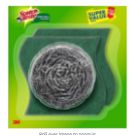 Scotch-Brite 1 Stainless Steel Scrubber (15g) and 2 Scrub pads Combo