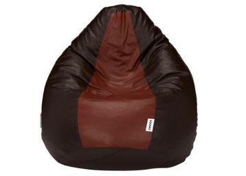 Buy Amazon Brand - Solimo XXL Bean Bag Filled With Beans (Brown and Tan)
