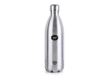 Buy Cello Swift Stainless Steel Double Walled Flask, Hot and Cold, 1000ml, 1pc, Silver